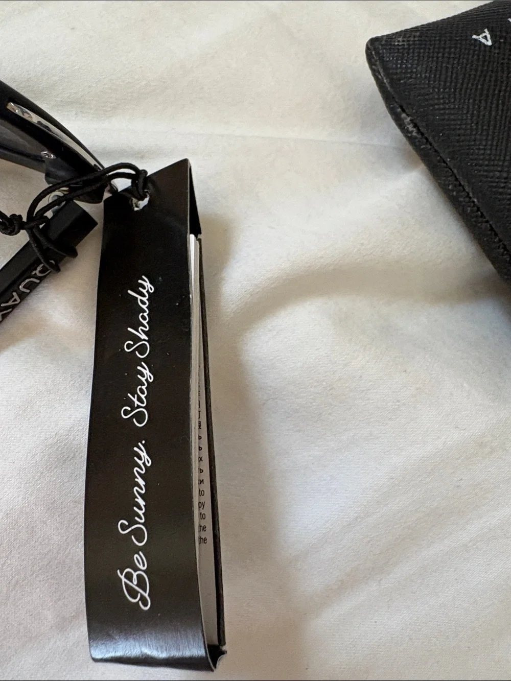 Quay Australia Black Cat-Eye Sunglasses with Silver Trim